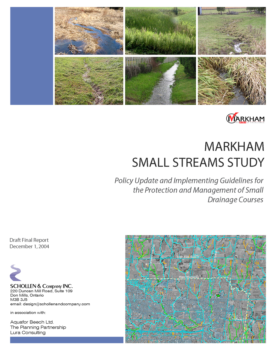 Town of Markham Small Stream Study CSLA